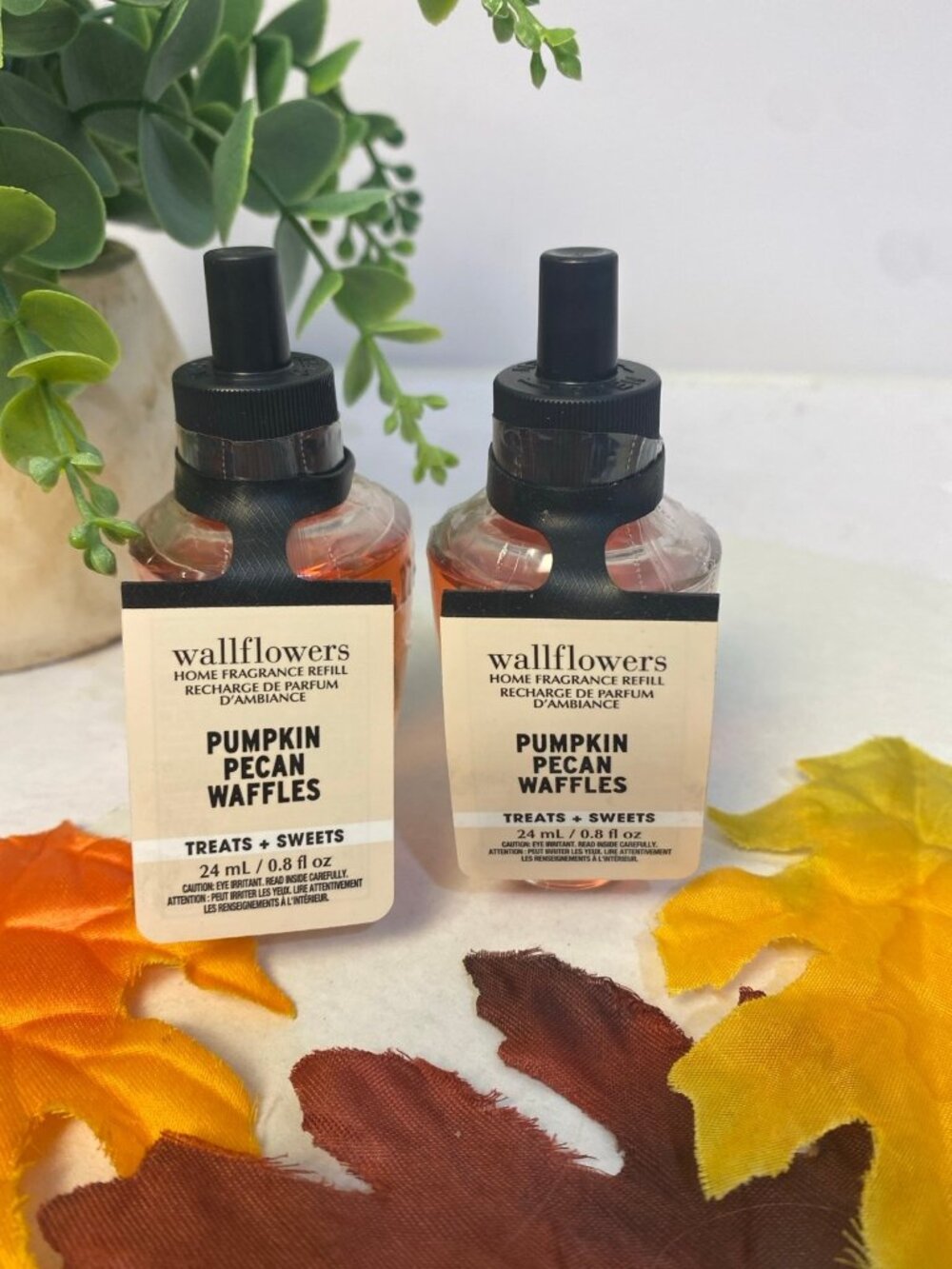 “Pumpkin Pecan Waffles” Bath & Body Works 2 New Wallflower Refills